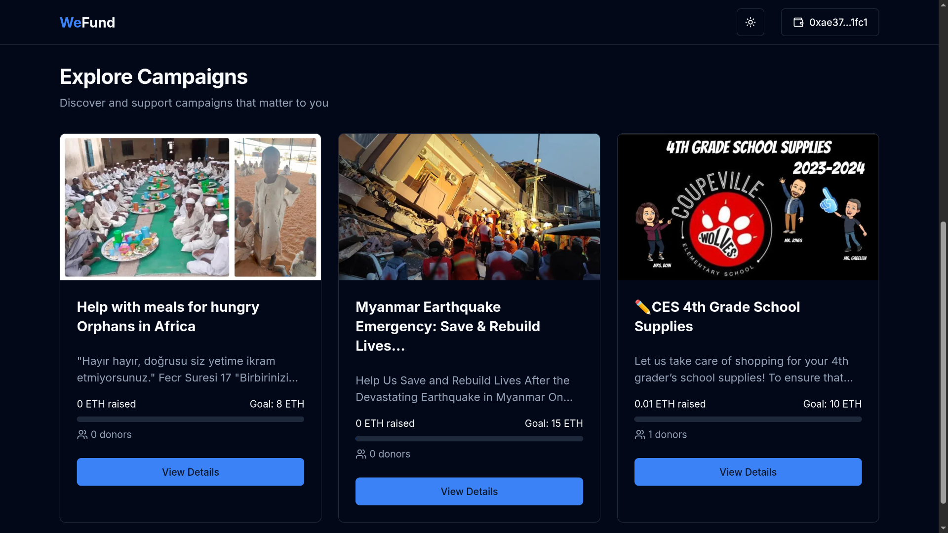 Wefund - Decentralized crowdfunding platform - Thumbnail 2
