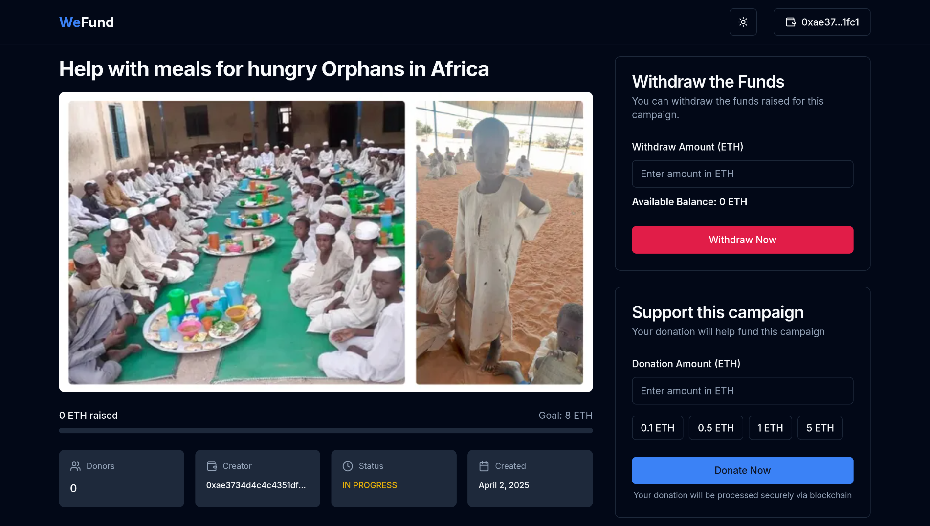Wefund - Decentralized crowdfunding platform - Thumbnail 4